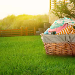 Outdoor Laundry Basket Shutterstock 624227924